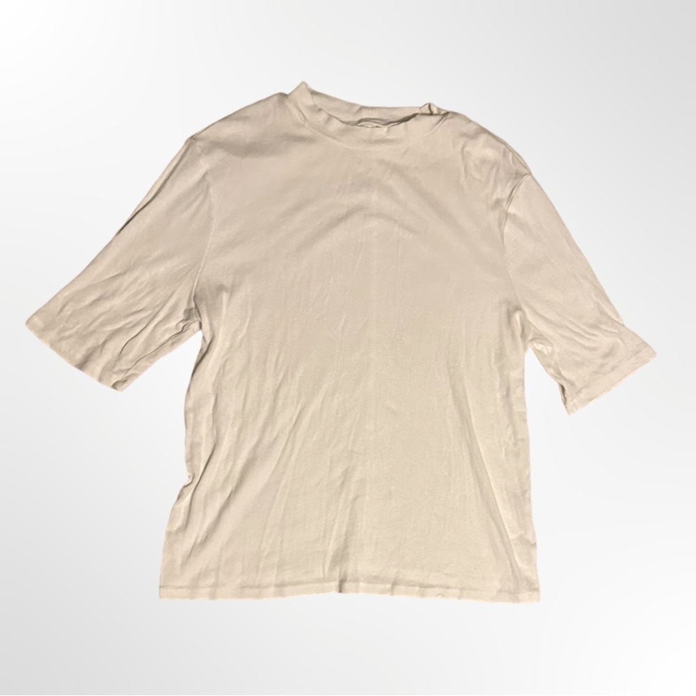 A New Day White Mock Neck Top